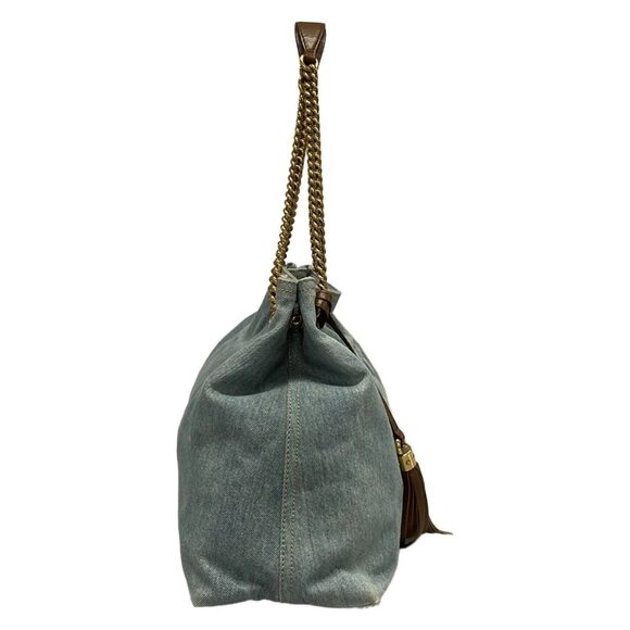 Auth GUCCI Soho 308982 Light Blue Denim - Shoulder Bag - Picture 6 of 16
